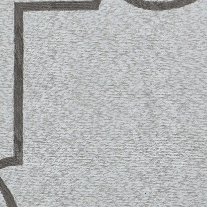 5' X 7' Ivory And Brown Geometric Handmade Indoor Outdoor Area Rug