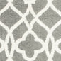 8' X 11' Gray And Ivory Ogee Area Rug