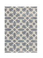 7' X 10' Microfiber Slate Blue Area Rug