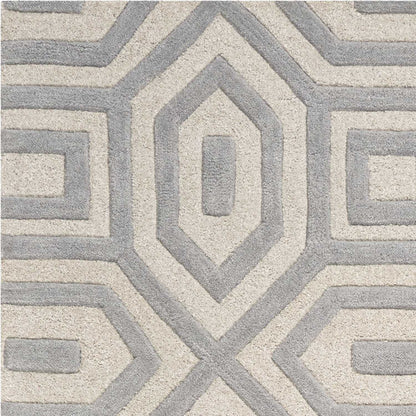 8' X 10' 6 Wool Grey Area Rug