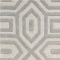 8' X 10' Gray Wool Geometric Hand Tufted Area Rug