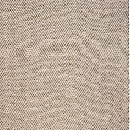 5' X 8' Beige And Gray Wool Chevron Hand Woven Area Rug