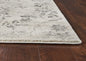 8' X 10' Gray And Tan Floral Distressed Area Rug