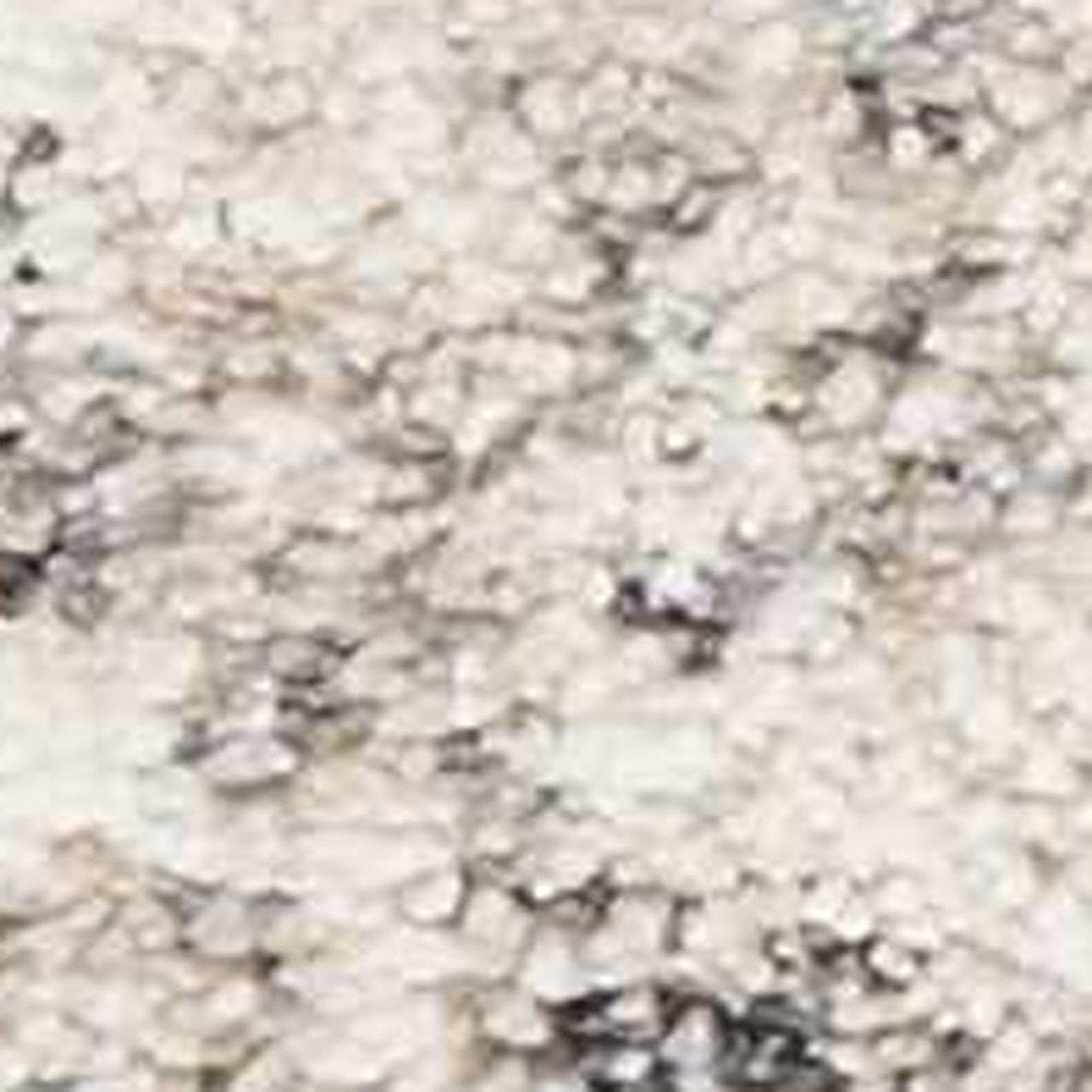 8' X 10' Gray And Tan Floral Distressed Area Rug