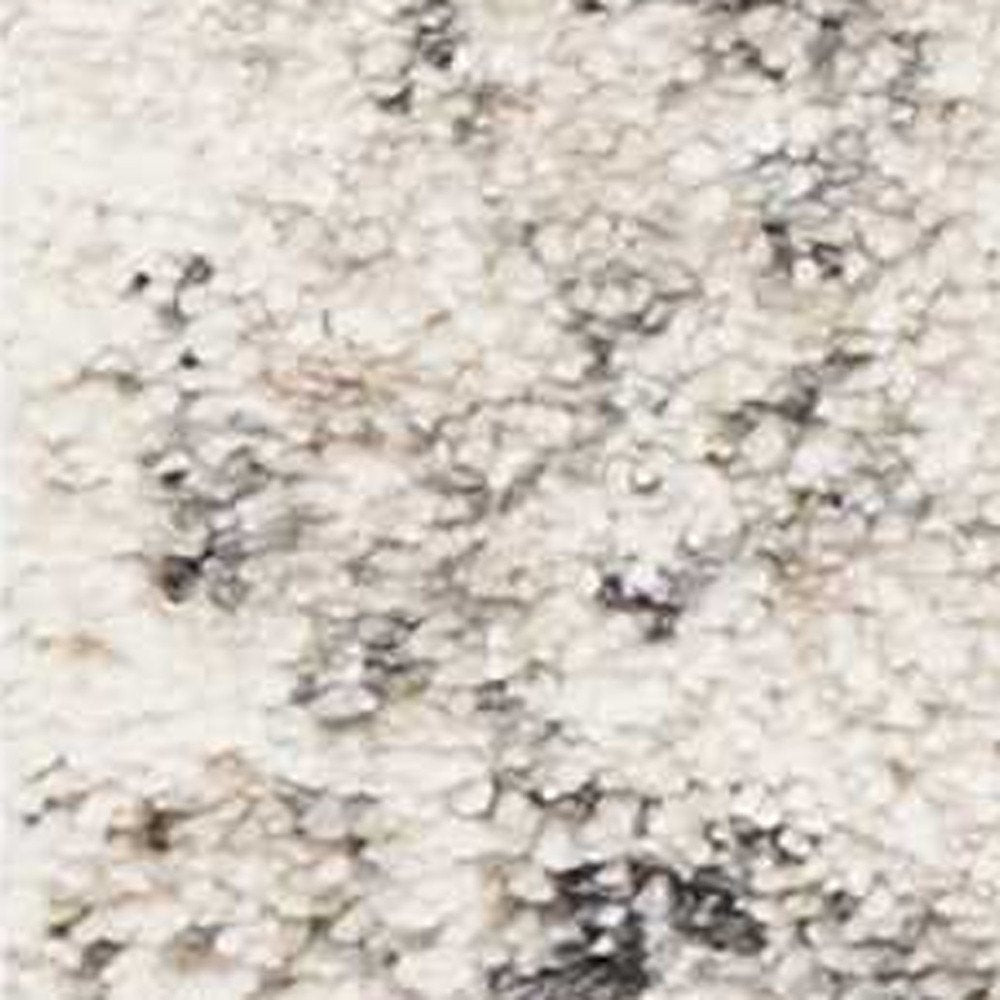 8' X 10' Gray And Tan Floral Distressed Area Rug