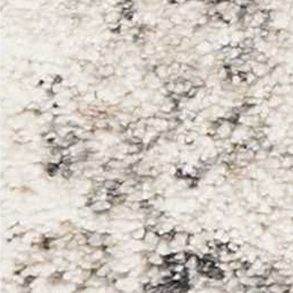 8' X 10' Gray And Tan Floral Distressed Area Rug