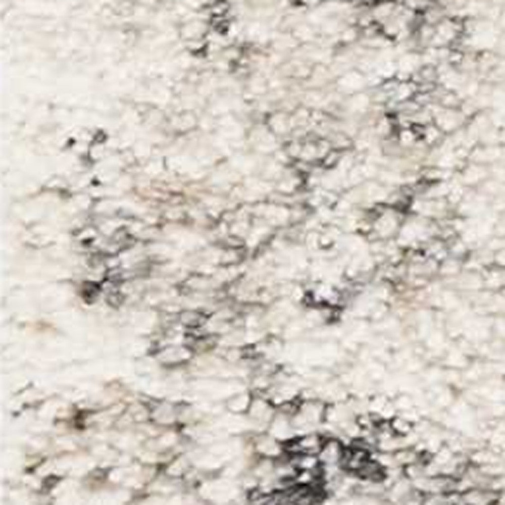 8' X 10' Gray And Tan Floral Distressed Area Rug