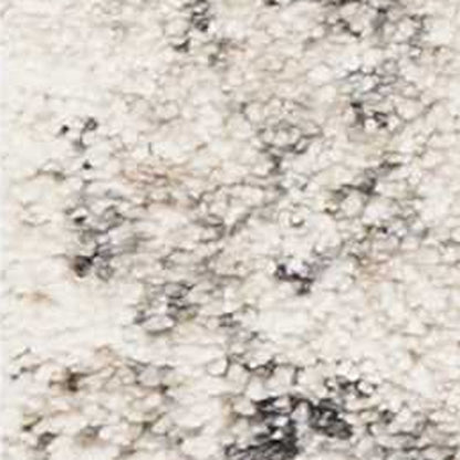 8' X 10' Gray And Tan Floral Distressed Area Rug