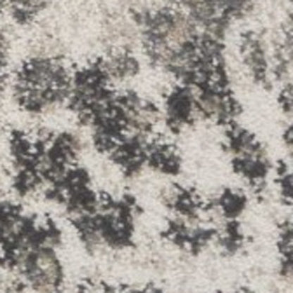 8' X 10' Ivory And Brown Floral Medallion Distressed Area Rug