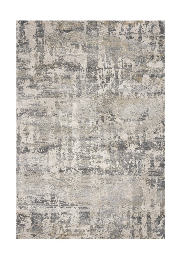 9' X 13' Gray And Tan Abstract Area Rug