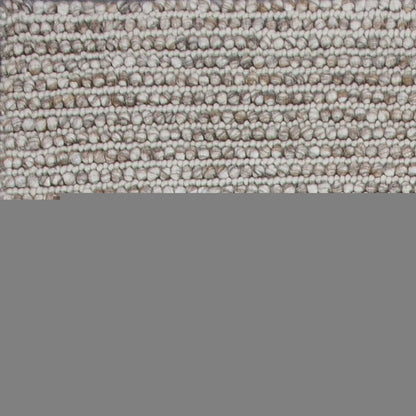 5' X 7' Natural Wool Hand Woven Area Rug