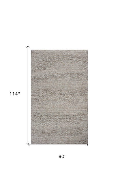 3' X 5' Natural Wool Handmade Area Rug