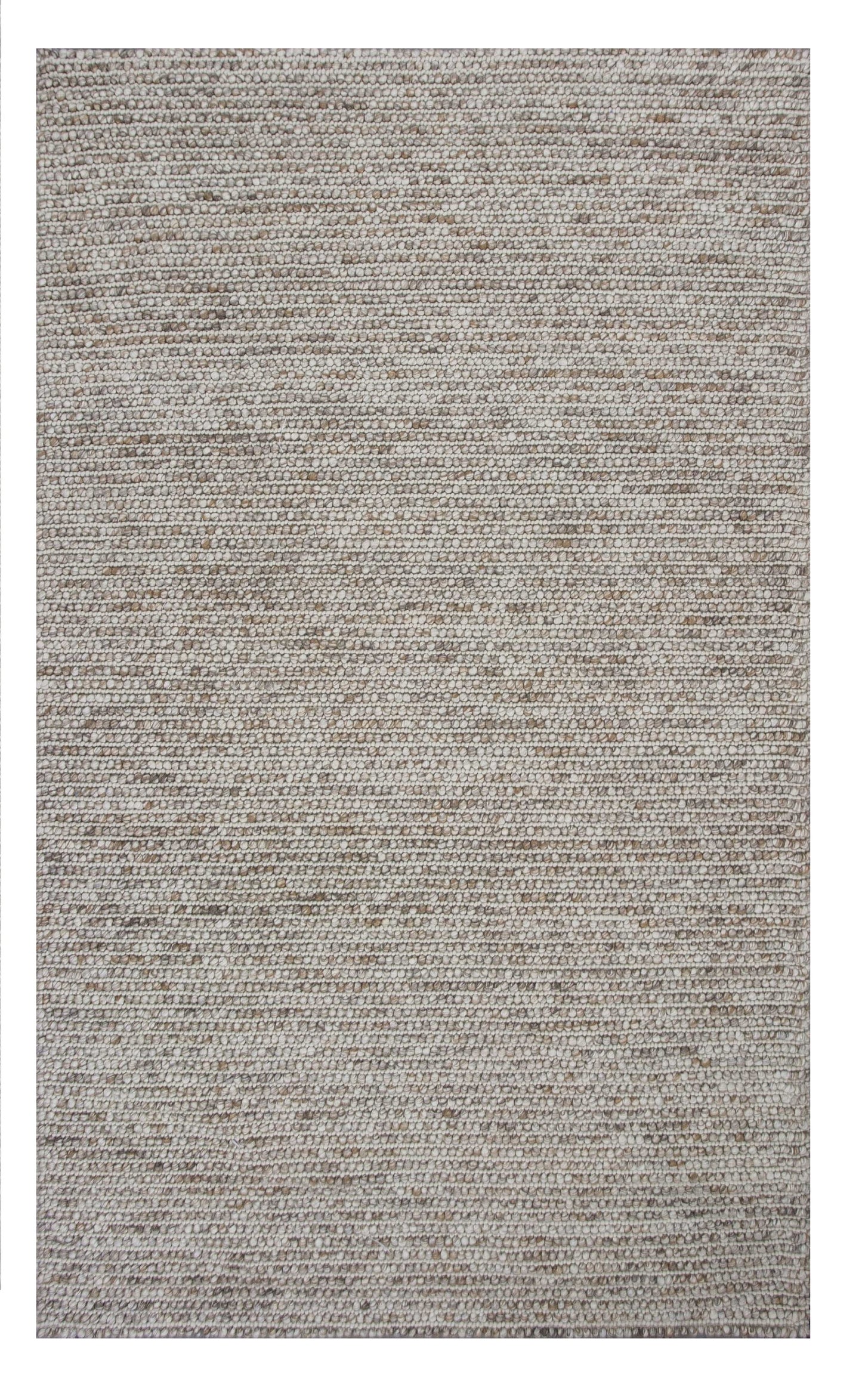 3' X 5' Natural Wool Handmade Area Rug