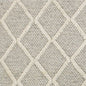 5' X 7' Gray And Ivory Wool Diamond Hand Woven Area Rug