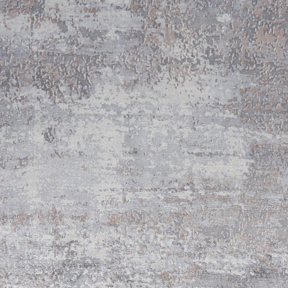 8' X 10' Slate Gray And Dark Gray Abstract Hand Loomed Area Rug