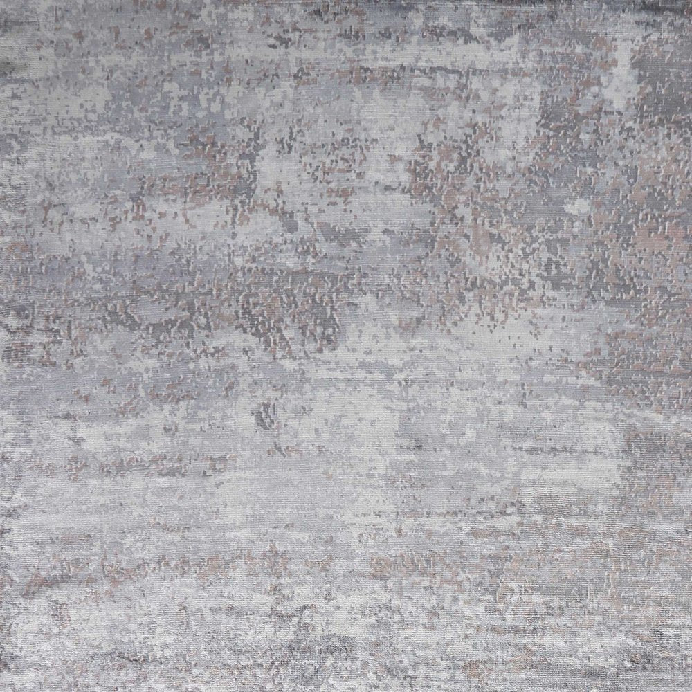8' X 10' Slate Gray And Dark Gray Abstract Hand Loomed Area Rug