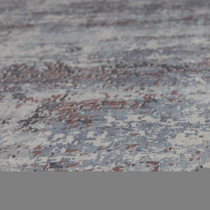 8' X 10' Slate Gray And Dark Gray Abstract Hand Loomed Area Rug