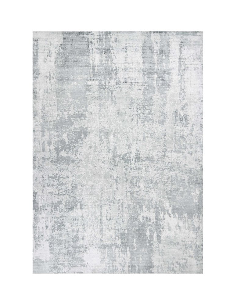 3' X 5' Dark Gray And Light Gray Abstract Hand Loomed Area Rug