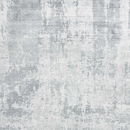3' X 5' Dark Gray And Light Gray Abstract Hand Loomed Area Rug