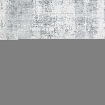 8' X 10' Dark Gray And Light Gray Abstract Hand Loomed Area Rug