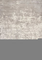 7' X 10' Beige And Ivory Abstract Hand Loomed Area Rug