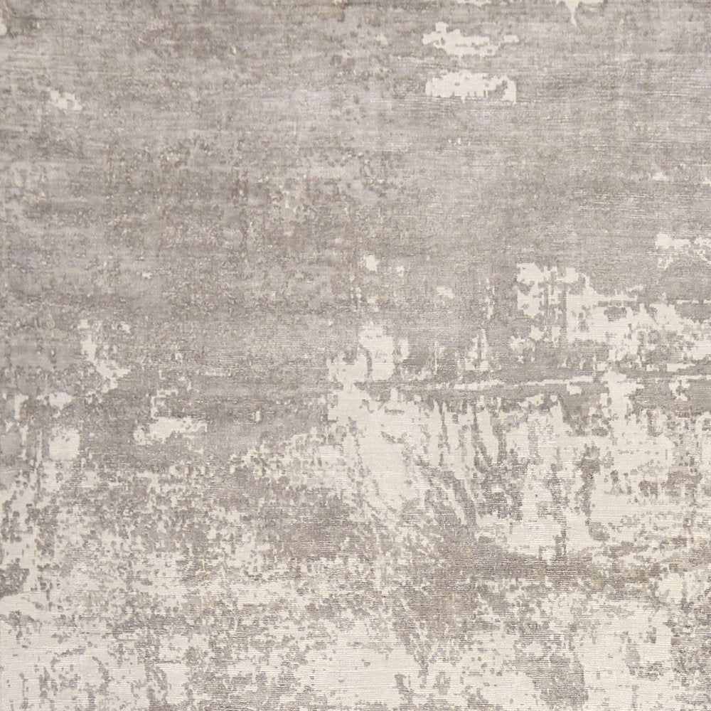 9' X 13' Beige And Ivory Abstract Hand Loomed Area Rug