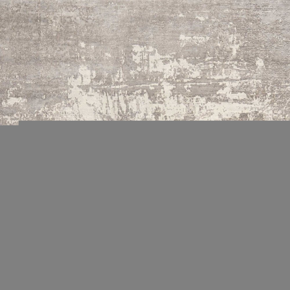 7' X 10' Beige And Ivory Abstract Hand Loomed Area Rug