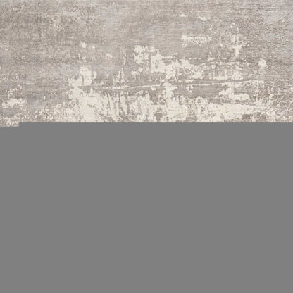 7' X 10' Beige And Ivory Abstract Hand Loomed Area Rug
