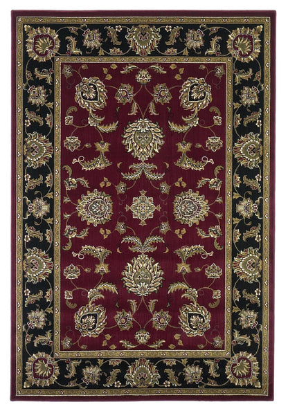 1' X 2' Red Or Black Medieval Inspired Area Rug