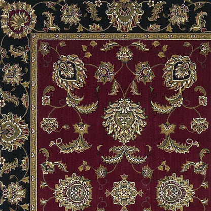 1' X 2' Red Or Black Medieval Inspired Area Rug