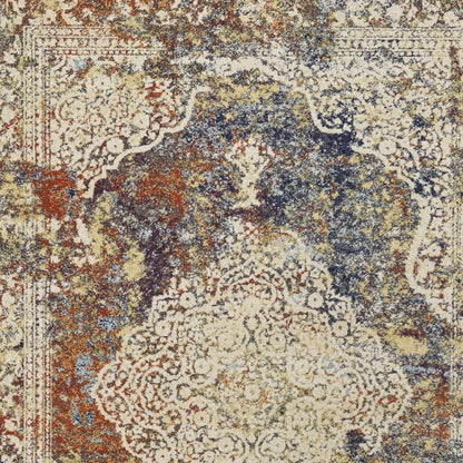 7' X 10'  Polypropylene Multi Area Rug