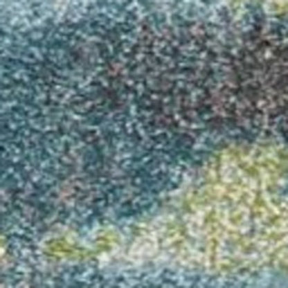 7' X 10' Blue And Green Abstract Area Rug