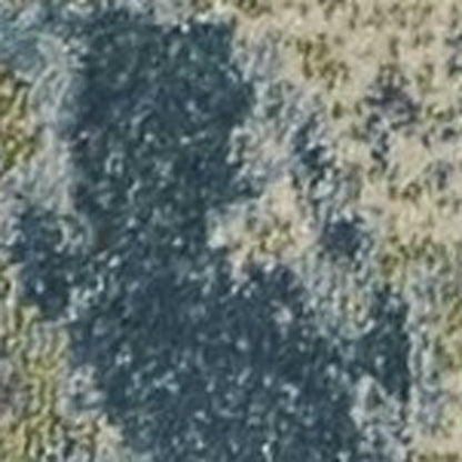 5' X 8' Blue And Green Abstract Area Rug
