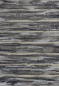8' X 11' Gray Blue And Black Abstract Area Rug