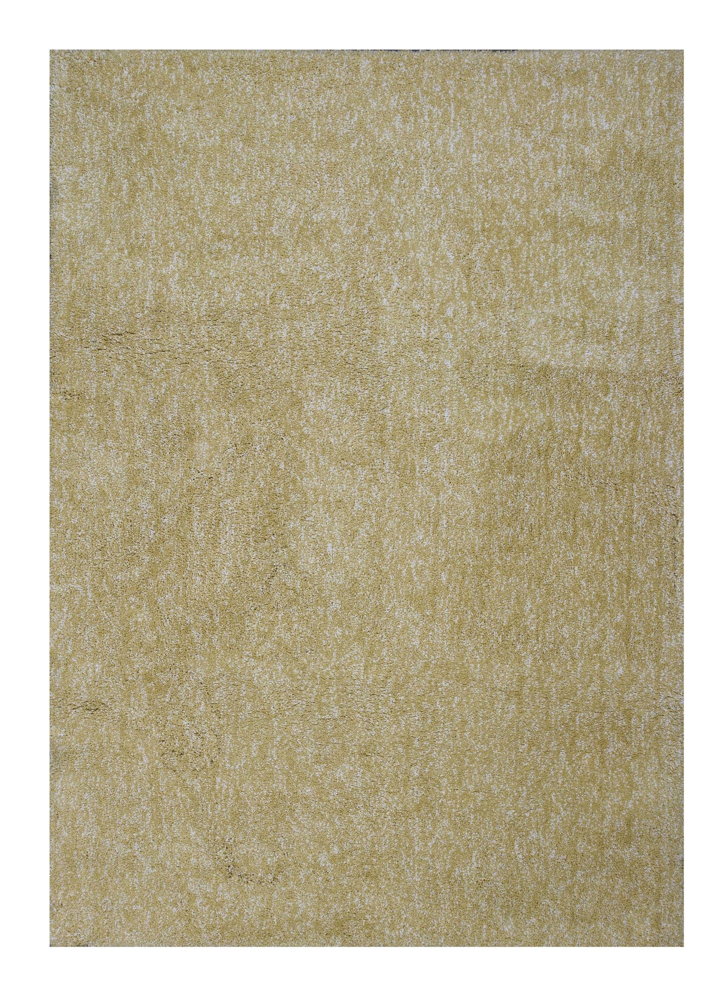 5' X 7' Yellow Heather Plain Indoor Area Rug