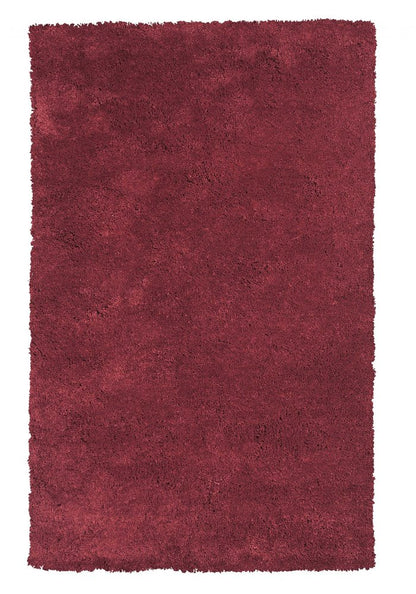 8' Red Hand Woven Round Rug