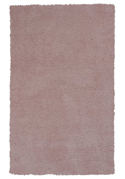 6' Pink Shag Hand Woven Round Rug