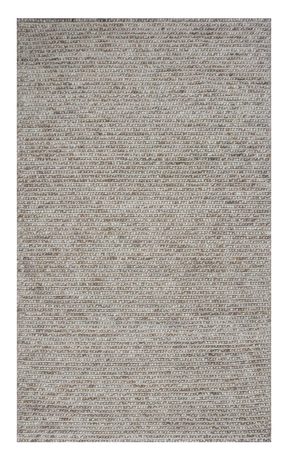 3' X 5' Natural Wool Handmade Area Rug