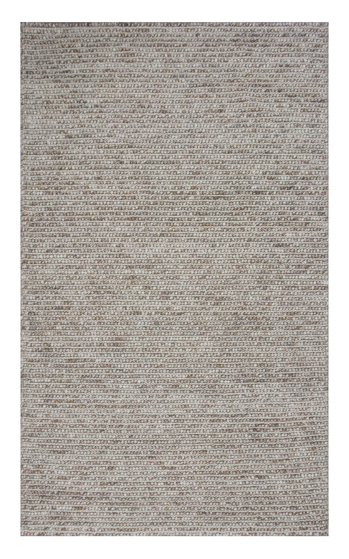 3' X 5' Natural Wool Handmade Area Rug