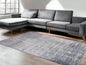 5' X 7'  Viscose Slate Area Rug