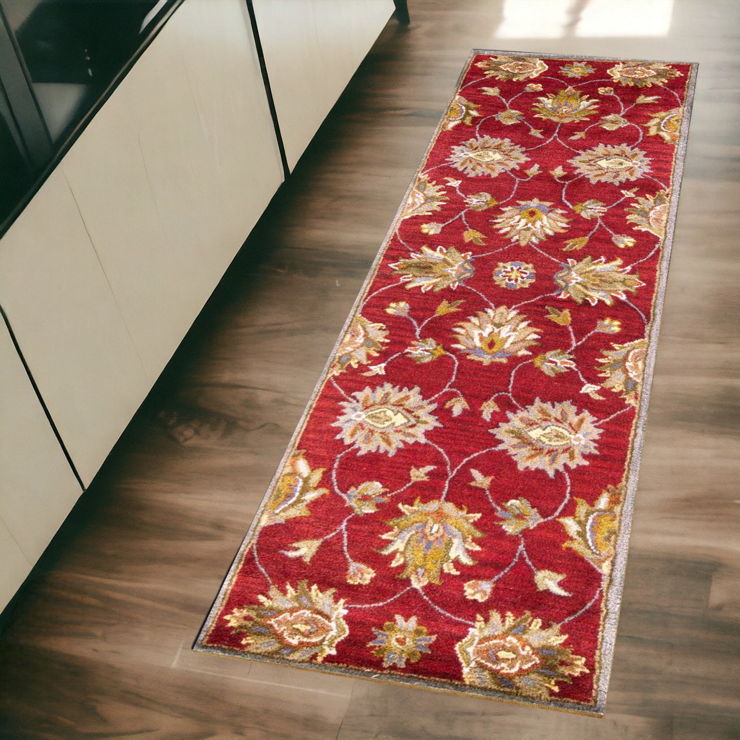 8' X 10' 6 Wool Red Area Rug