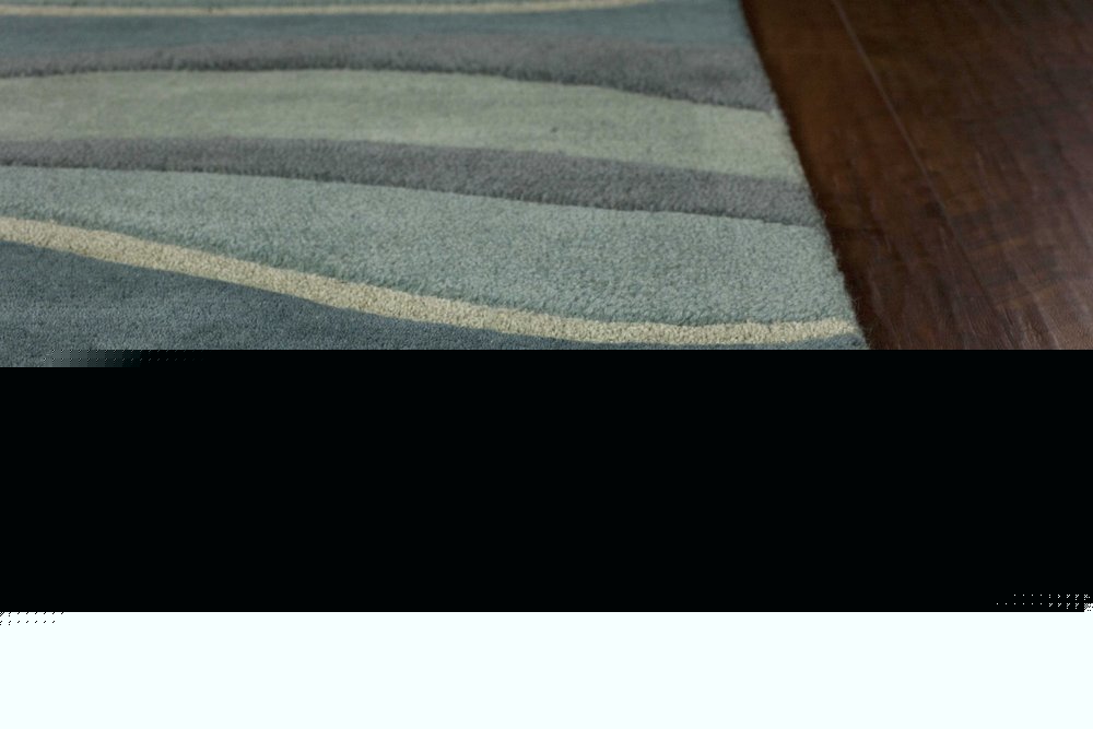3' X 5' Blue Gray And Ivory Wool Abstract Hand Tufted Area Rug