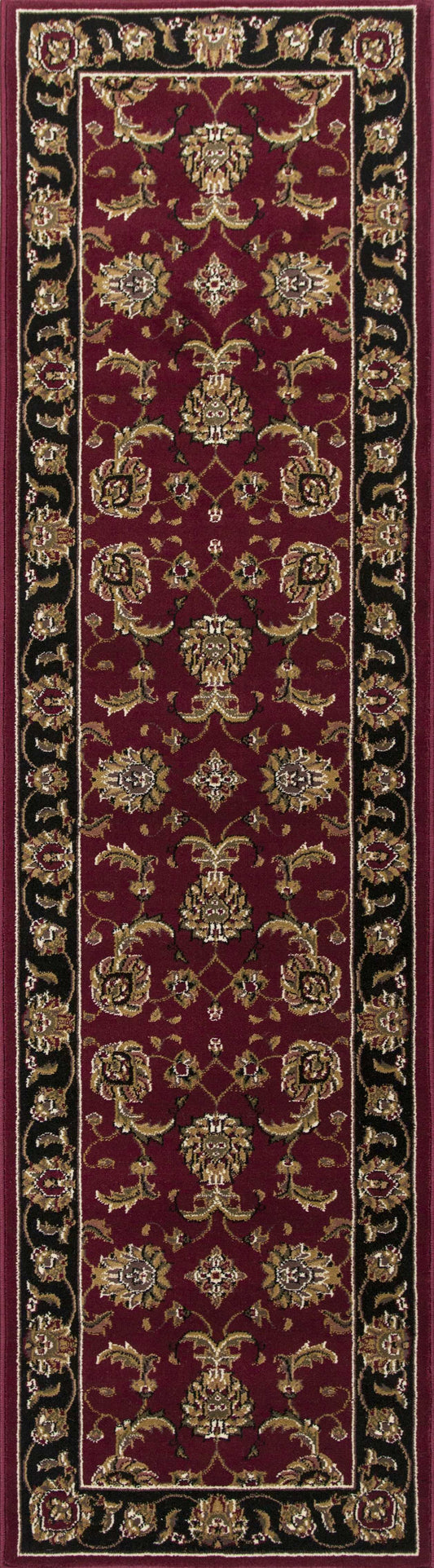 1' X 2' Red Or Black Medieval Inspired Area Rug