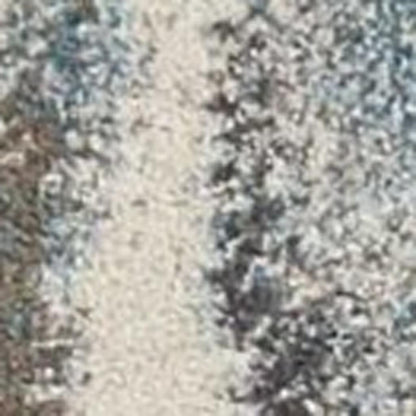 7' X 10' Teal Blue And White Abstract Distressed Area Rug
