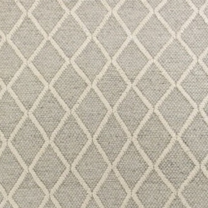 5' X 7'  Wool Grey Area Rug