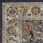 5' X 8' Navy Blue Gold And Ivory Medallion Area Rug