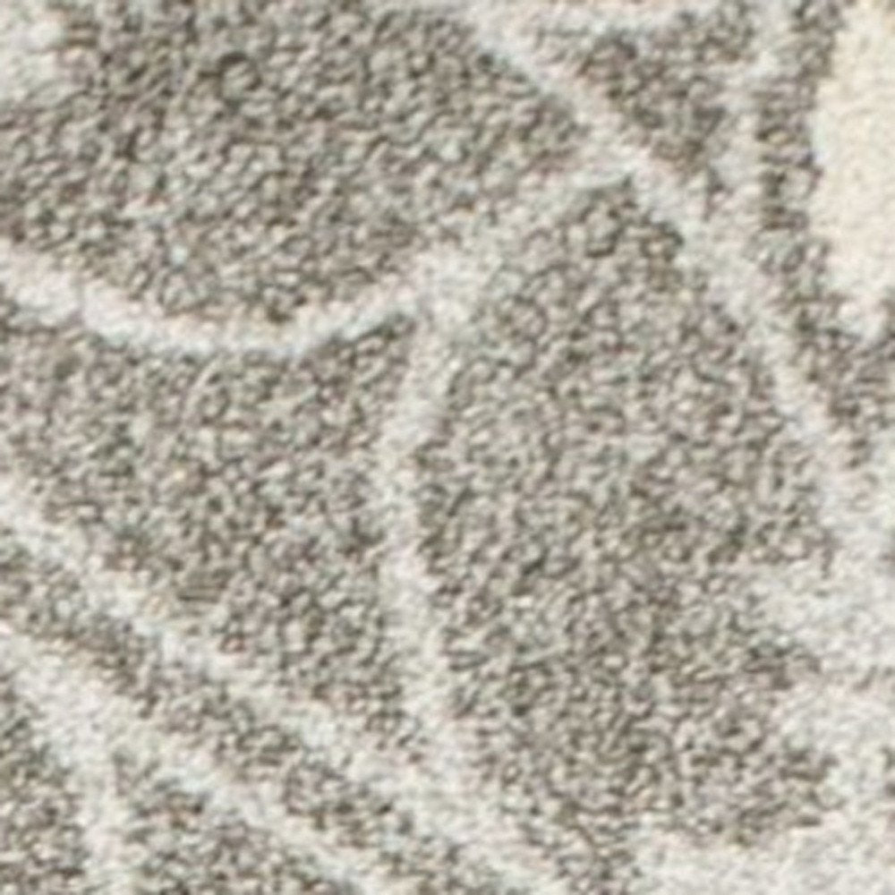 5' X 8' Gray Moroccan Indoor Outdoor Area Rug