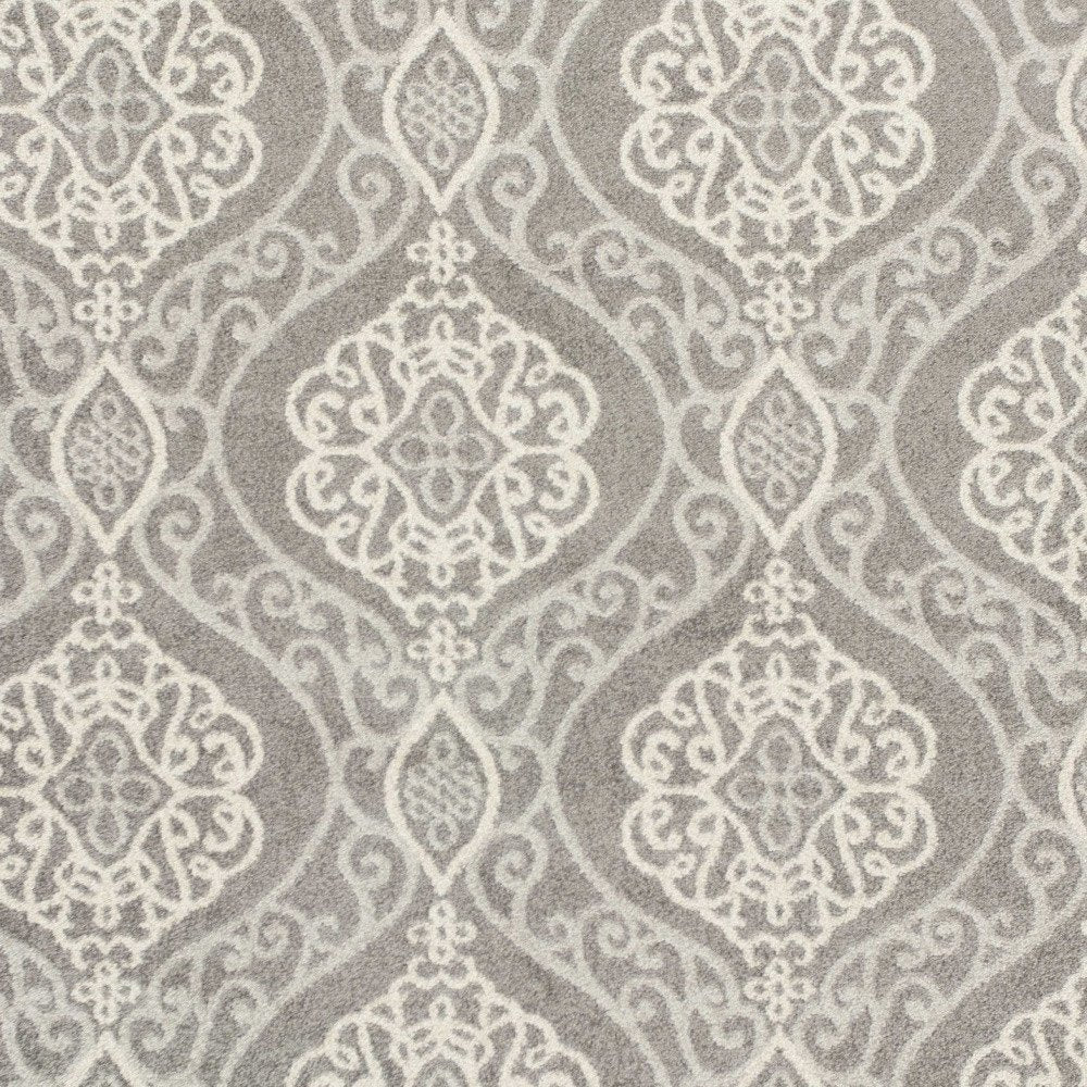 3' X 5' Silver Moroccan Indoor Outdoor Area Rug