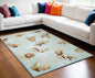 7' X 9'  Polyester Blue Area Rug