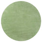 8' Green Round Hand Woven Area Rug